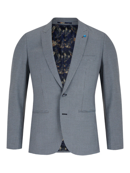 Spin Tyler Check Suit 2pc Blue