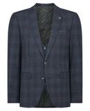 Remus Uomo Laurino 3pc Suit Dark Blue
