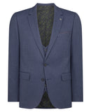 Remus Uomo HBone Matteo 3pc Suit Blue