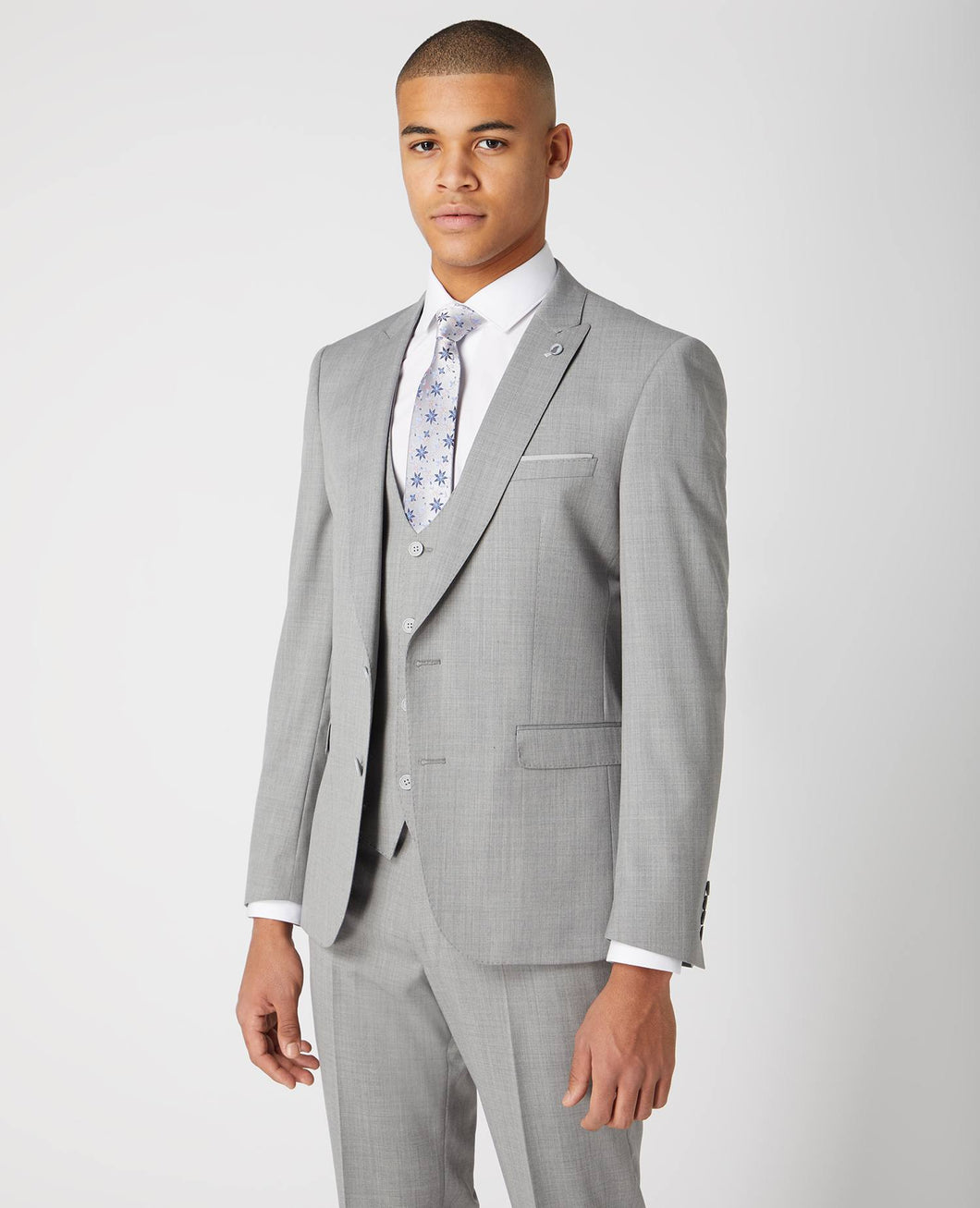 Remus Uomo Grey Mario Mix + Match Suit Jacket