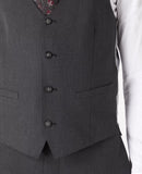 Remus Uomo Luca Waistcoat Charcoal
