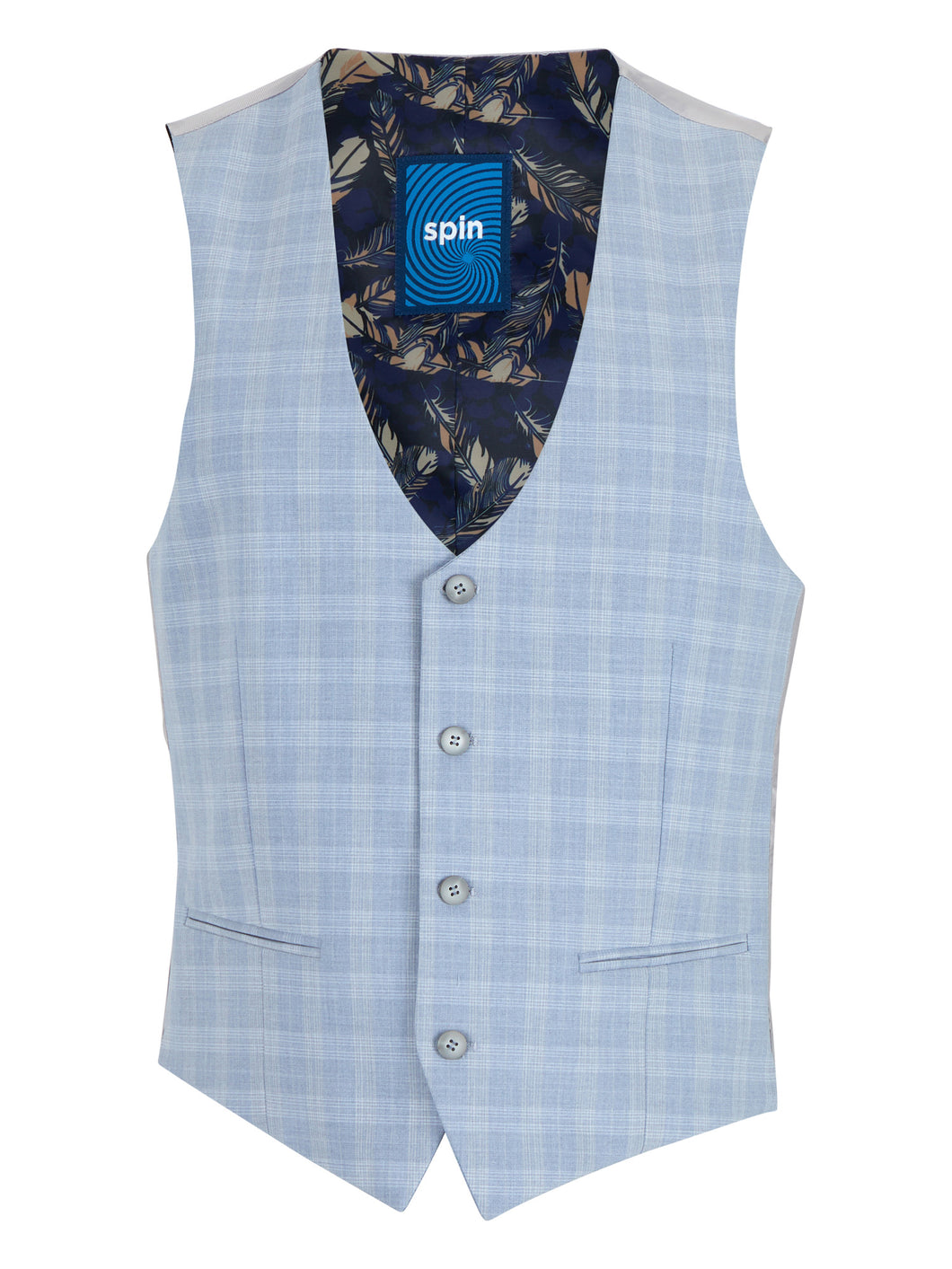 51914/            Jaden Check 22 Lt Blue