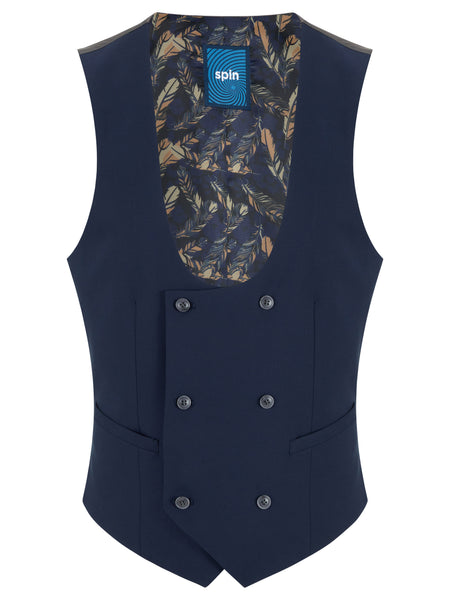 Jaden Double Breast Waistcoat Navy