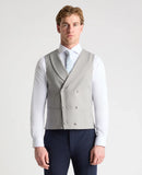 Remus Uomo Rino Double Breast Waistcoat Lt Grey