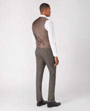 Load image into Gallery viewer, Remus Uomo Taupe Laurino Mix + Match Suit Waistcoat 52183/Check 98 Brown

