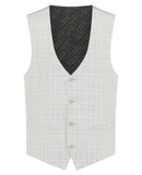 Remus Uomo Slim Mario Check Light Grey