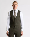 Remus Uomo Matteo Waistcoat Dark Brown