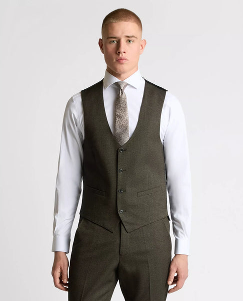 Remus Uomo Matteo Waistcoat Dark Brown
