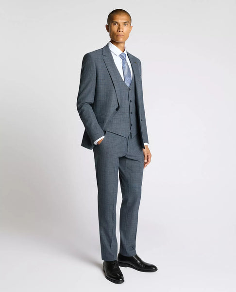 Remus Uomo Matteo Check Trousers Blue