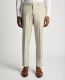 Remus Uomo Mario Slim Linen Trousers Sand