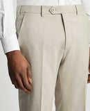 Remus Uomo Mario Slim Linen Trousers Sand