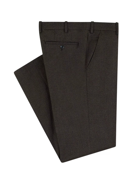 Remus Uomo Matteo Slim Trousers Dark Brown