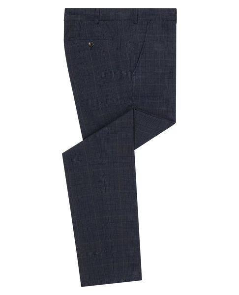 Remus Uomo Marcelo Check Trouser Blue