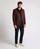 Remus Uomo Jonah Wool Overcoat Burgundy