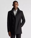 Remus Uomo Lochlan Overcoat Black