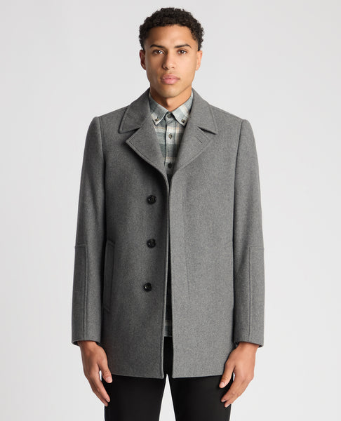 Remus Uomo Lochlan Overcoat Grey