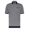 Marco Manzini Collar Trim Polo Dark Denim