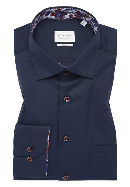 Eterna Modern Fit Cover Shirt Navy