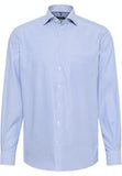 Eterna Comfort Fit Stripe Shirt Blue