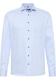 Eterna Modern Fit Stripe Shirt Blue