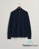 Gant Rib Half Zip Evening Blue