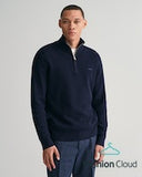 Gant Rib Half Zip Evening Blue
