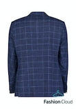 Roy Robson Check Sport Jacket Navy Marine