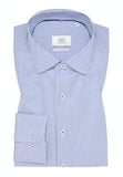 Eterna Comfort Fit Stripe Shirt Blue