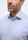 Eterna Comfort Fit Stripe Shirt Blue