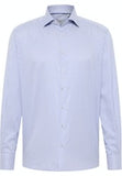 Eterna Comfort Fit Stripe Shirt Blue