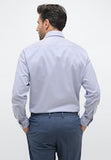 Eterna Comfort Fit Stripe Shirt Blue