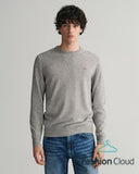 Gant Lambswool Crewneck Grey Melange