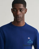 Gant Lambswool Crewneck Navy Marine