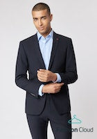 Load image into Gallery viewer, 5042/S2002              Slimfit 410 Navy Marine

