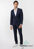 Roy Robson Slim Wool Trouser French Navy