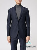 Roy Robson Regular Wool Jacket Navy Marine