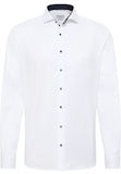 Eterna Modern Fit Twill Shirt White