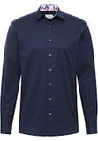 Eterna Modern Fit Cover Shirt Navy