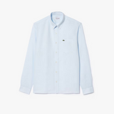 Lacoste Linen Button Down Sky Blue