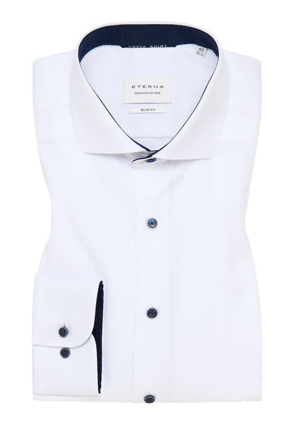 Eterna Slim Fit Cover Shirt White