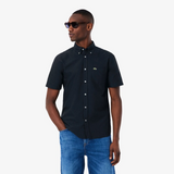 Lacoste Short Sleeve Oxford Navy