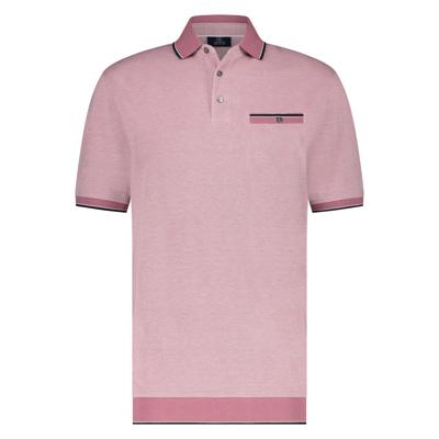 Marco Manzini Collar Trim Polo Pink