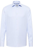 Eterna Modern Fit Stripe Shirt Blue