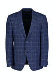 Roy Robson Check Sport Jacket Navy Marine