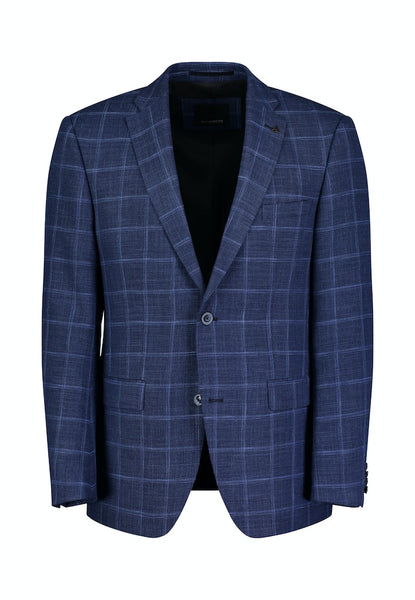 Roy Robson Check Sport Jacket Navy Marine