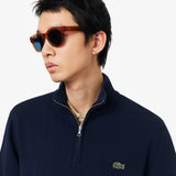 Lacoste Knit Half Zip Knit Navy