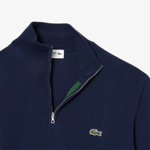 Load image into Gallery viewer, Lacoste Half Zip Knit Navy
