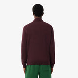 Lacoste Knit Half Zip Knit Bordeaux
