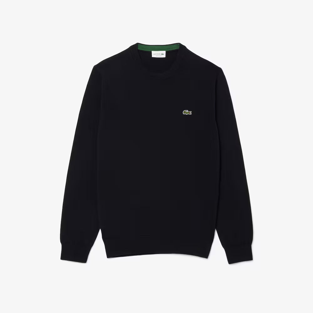 Lacoste Crewneck Knit Sweater Black