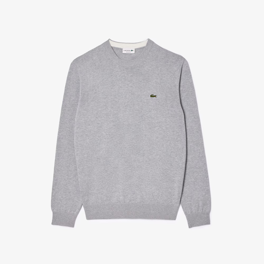 Lacoste Crewneck Knit Sweater Light Grey